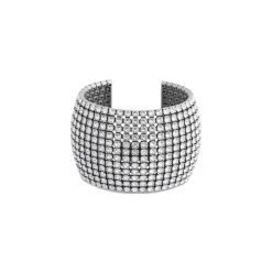 Women's Glam Cuff in Antique Silver