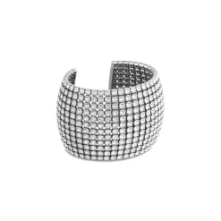Women's Glam Cuff in Antique Silver