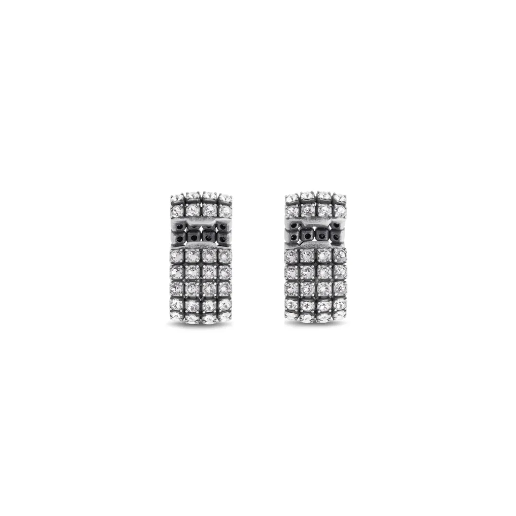 Women's Glam Ear Cuffs in Antique Silver