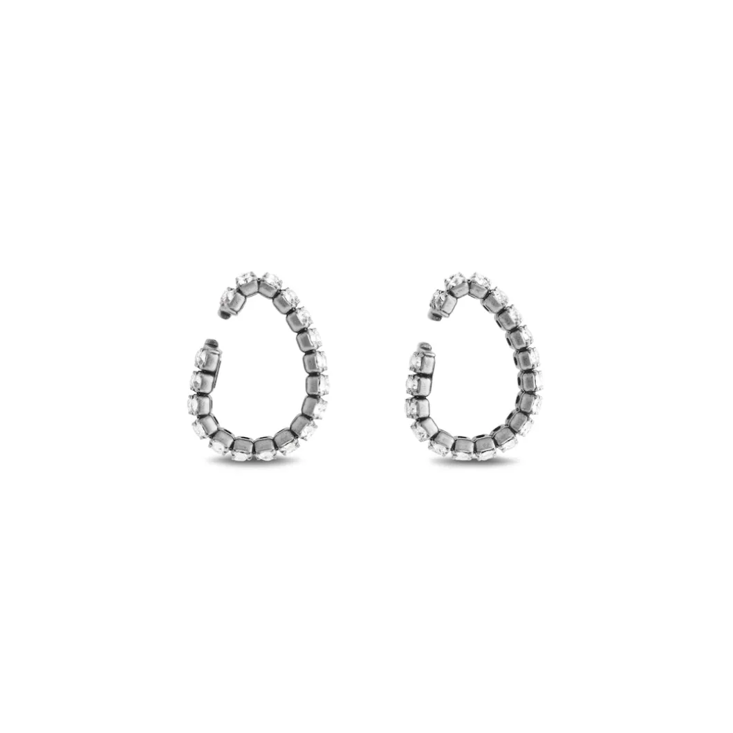 Women's Glam Ear Cuffs in Antique Silver