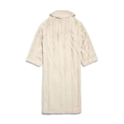 Women's High Collar Coat in Light Beige