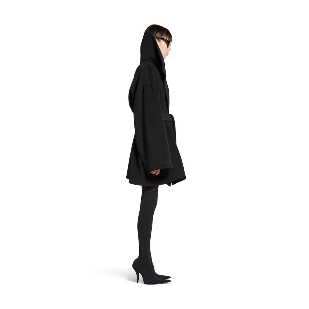 Women's High Collar Jacket in Black