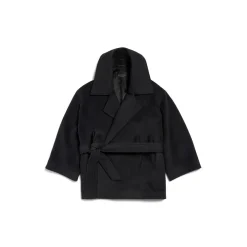 Women's High Collar Jacket in Black