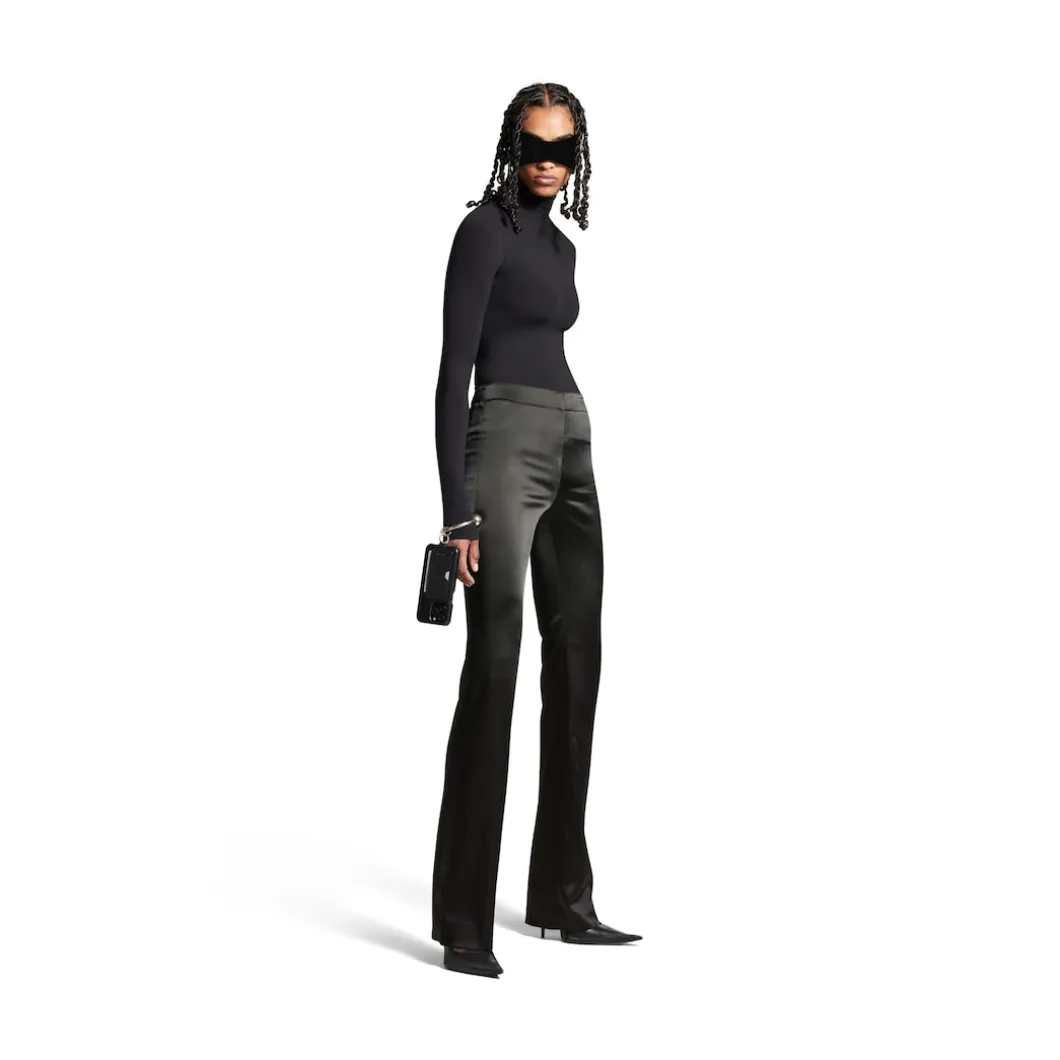 Women's High Waist Pants in Black