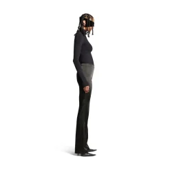 Women's High Waist Pants  in Black
