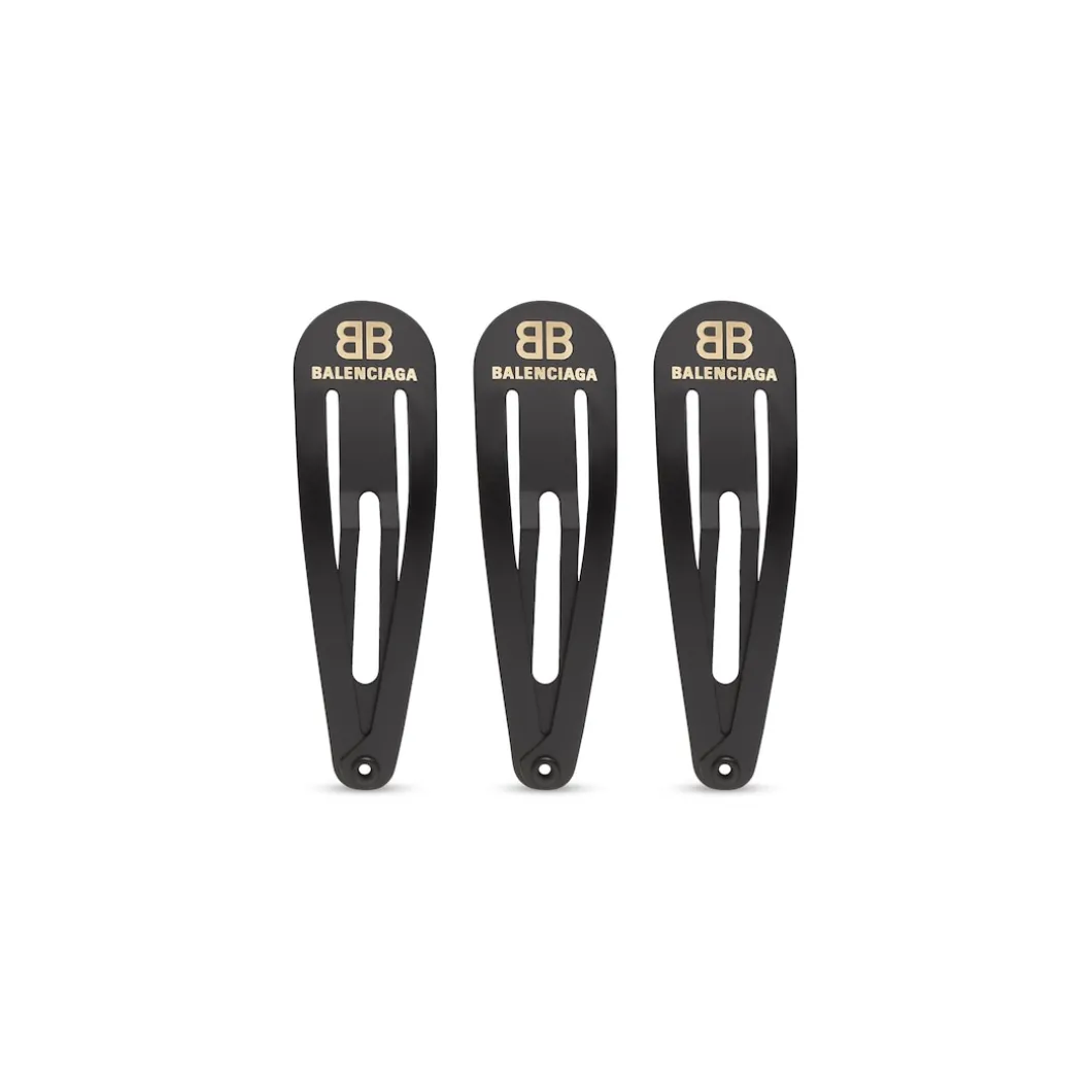 Women's Holli Snap Clip Set in Black
