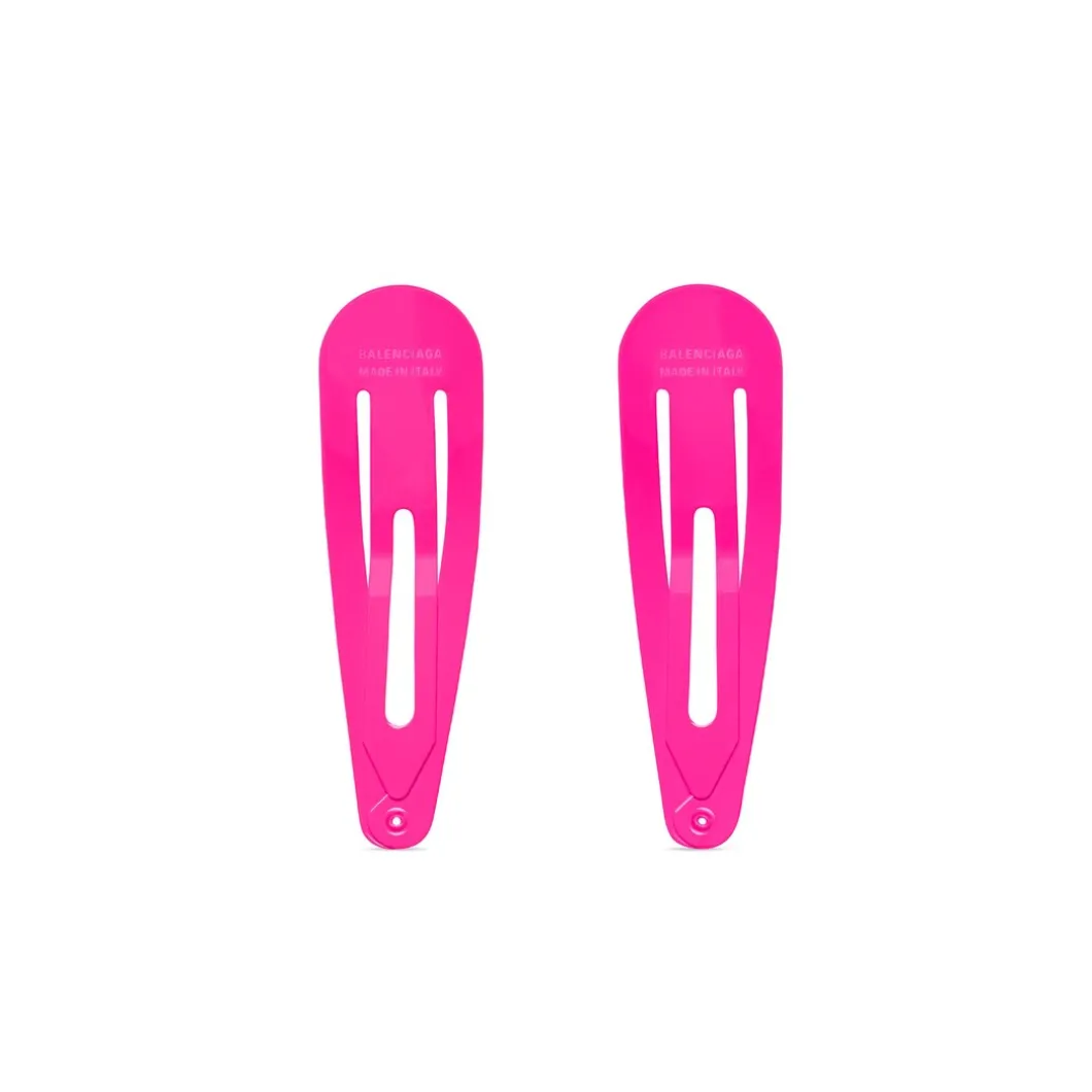 Women's Holli Xxl Snap Clip Set in Fluo Pink