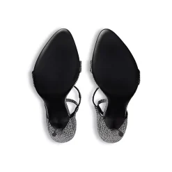Women's Honey 110mm Sandal With Rhinestones in Black/grey