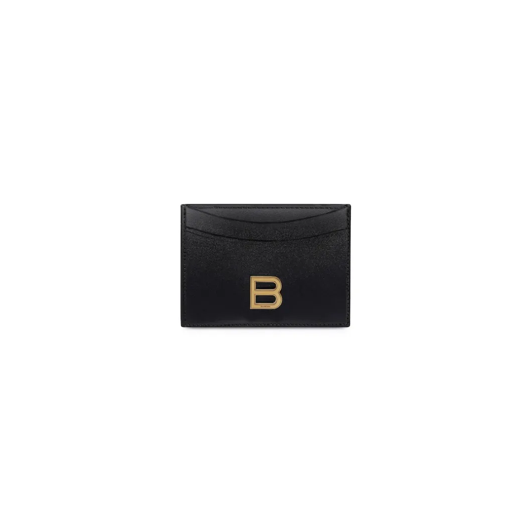 Women's Hourglass Card Holder in Black