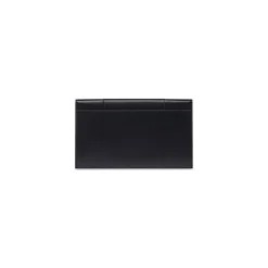 Women's Hourglass Flat Pouch With Flap Box in Black