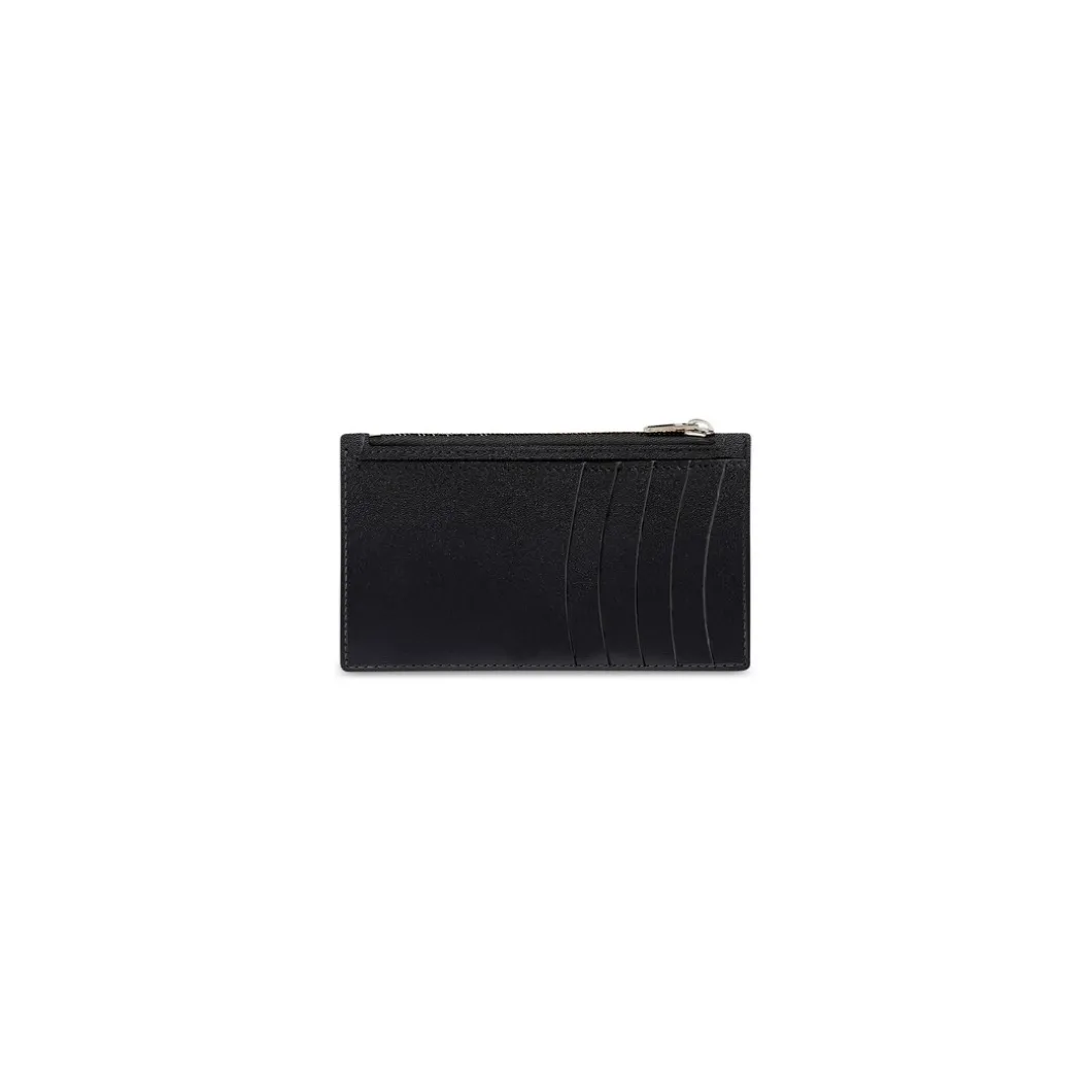 Women's Hourglass Long Coin And Card Holder in Black