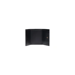 Women's Hourglass Mini Wallet in Black