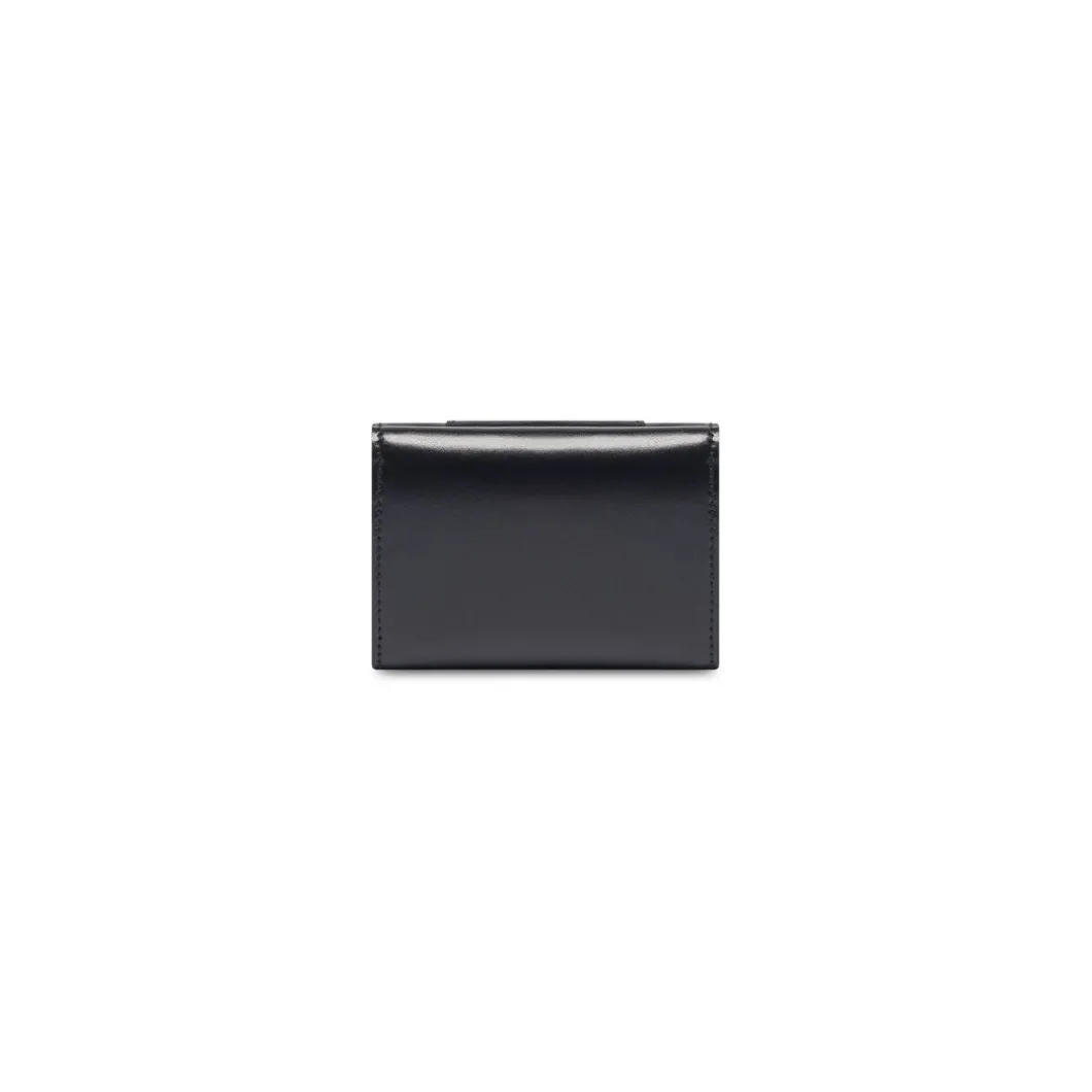 Women's Hourglass Mini Wallet in Black