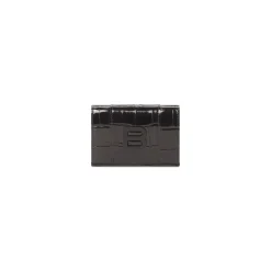 Women's Hourglass Mini Wallet in Black