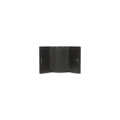 Women's Hourglass Mini Wallet in Black