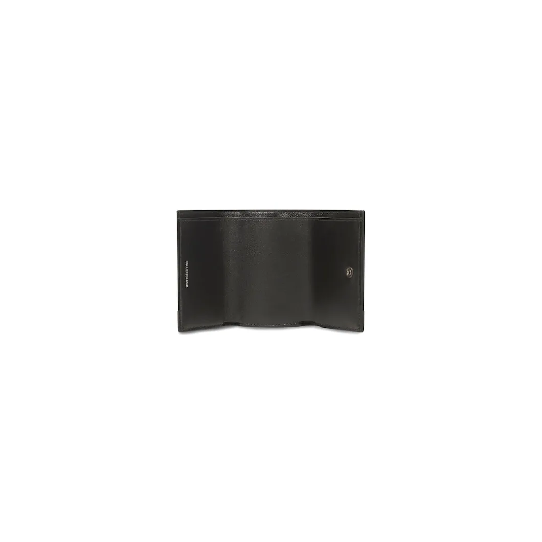 Women's Hourglass Mini Wallet in Black