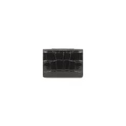 Women's Hourglass Mini Wallet in Black