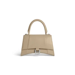 Women's Hourglass Small Handbag Box in Beige