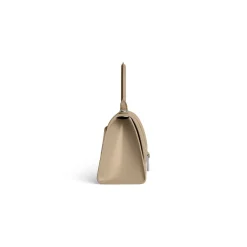 Women's Hourglass Small Handbag Box in Beige