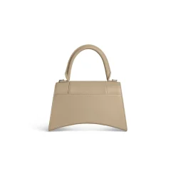 Women's Hourglass Small Handbag Box in Beige