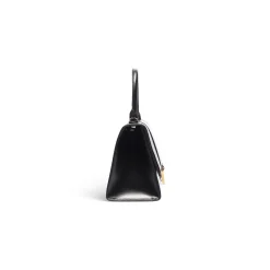 Women's Hourglass Small Handbag Box in Black