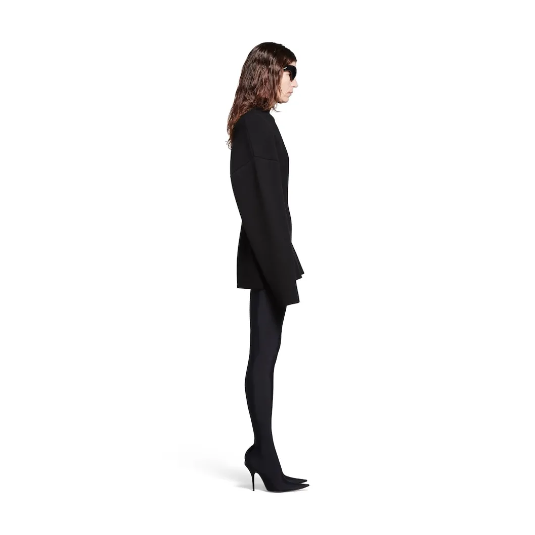 Women's Hourglass Turtleneck Sweater in Black