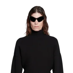 Women's Hourglass Turtleneck Sweater in Black