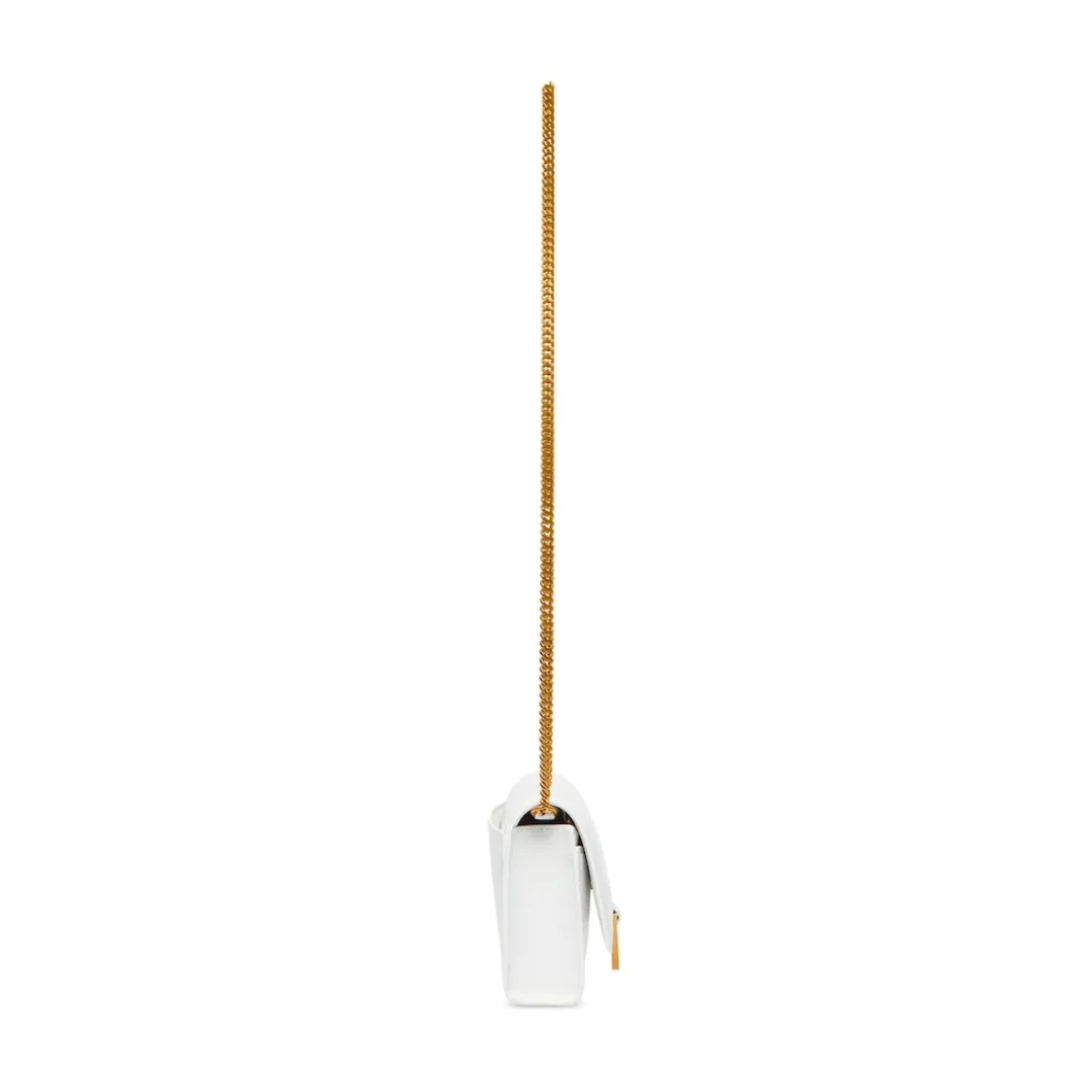 Women's Hourglass Wallet On Chain Box in White