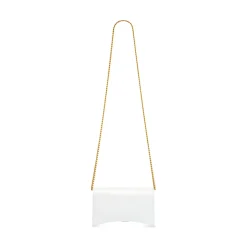 Women's Hourglass Wallet On Chain Box in White
