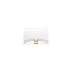 Women's Hourglass Wallet On Chain Box in White