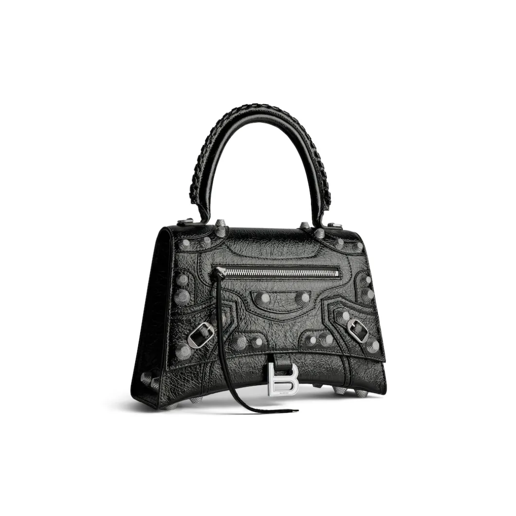 Women's Hourglass X Le Cagole Medium Handbag in Black