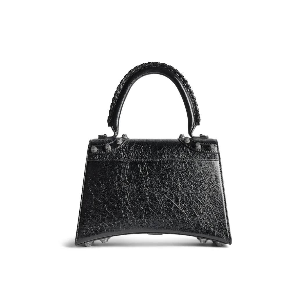 Women's Hourglass X Le Cagole Medium Handbag in Black