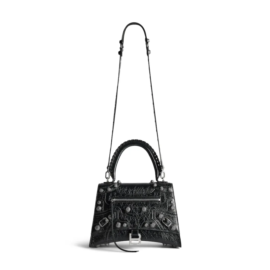 Women's Hourglass X Le Cagole Medium Handbag in Black