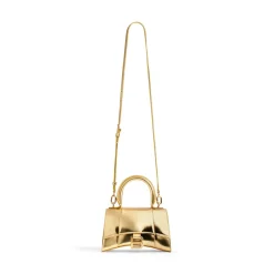 Women's Hourglass Xs Handbag Mirror Effect in Gold