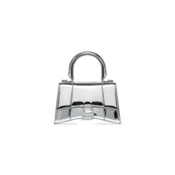 Women's Hourglass Xs Handbag Mirror Effect in Silver