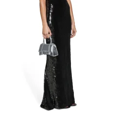 Women's Hourglass Xs Handbag Mirror Effect in Silver