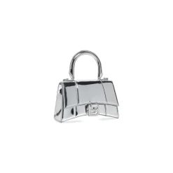 Women's Hourglass Xs Handbag Mirror Effect in Silver