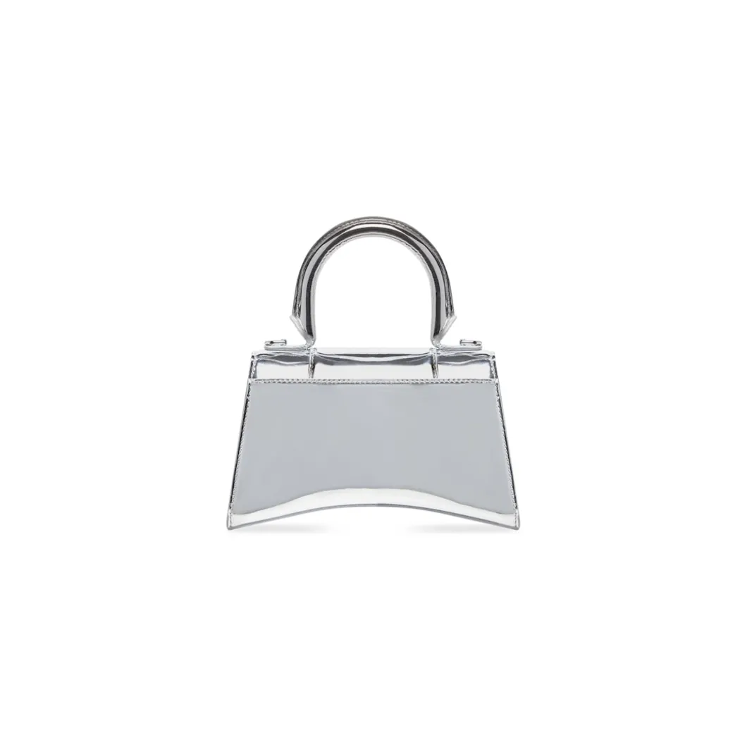 Women's Hourglass Xs Handbag Mirror Effect in Silver
