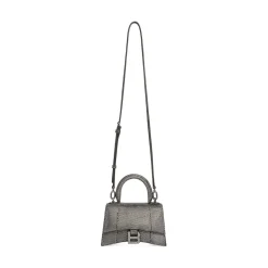 Women's Hourglass Xs Handbag With Rhinestones  in Grey