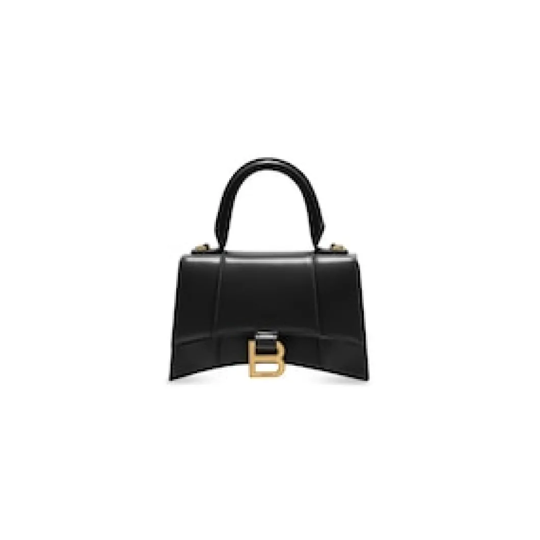Women's Hourglass Xs Handbag Box in Black