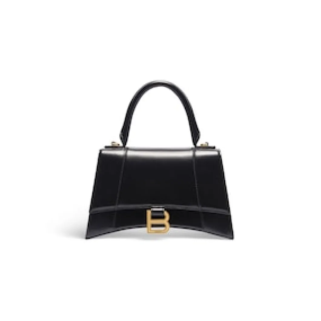 Women's Hourglass Xs Handbag Box in Black