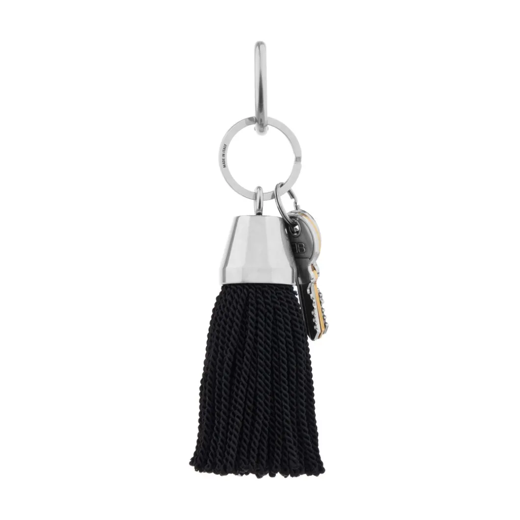 Women's Keychain Pompom in Black