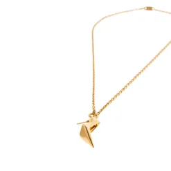 Women's Keyholder Thin Honey Necklace  in Gold