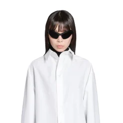Women's Kick Collar Shirt Large Fit in White
