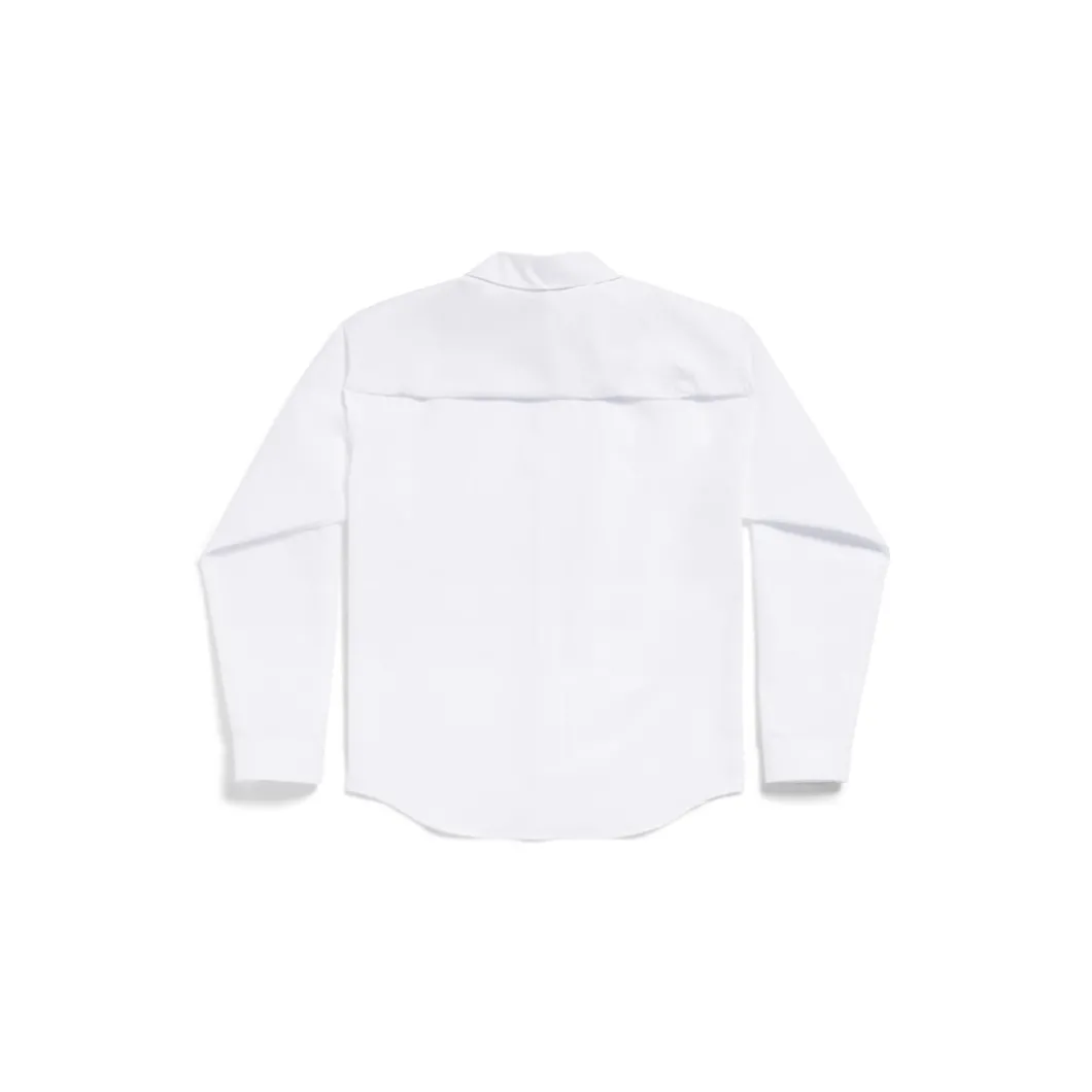 Women's Kick Collar Shirt Large Fit in White