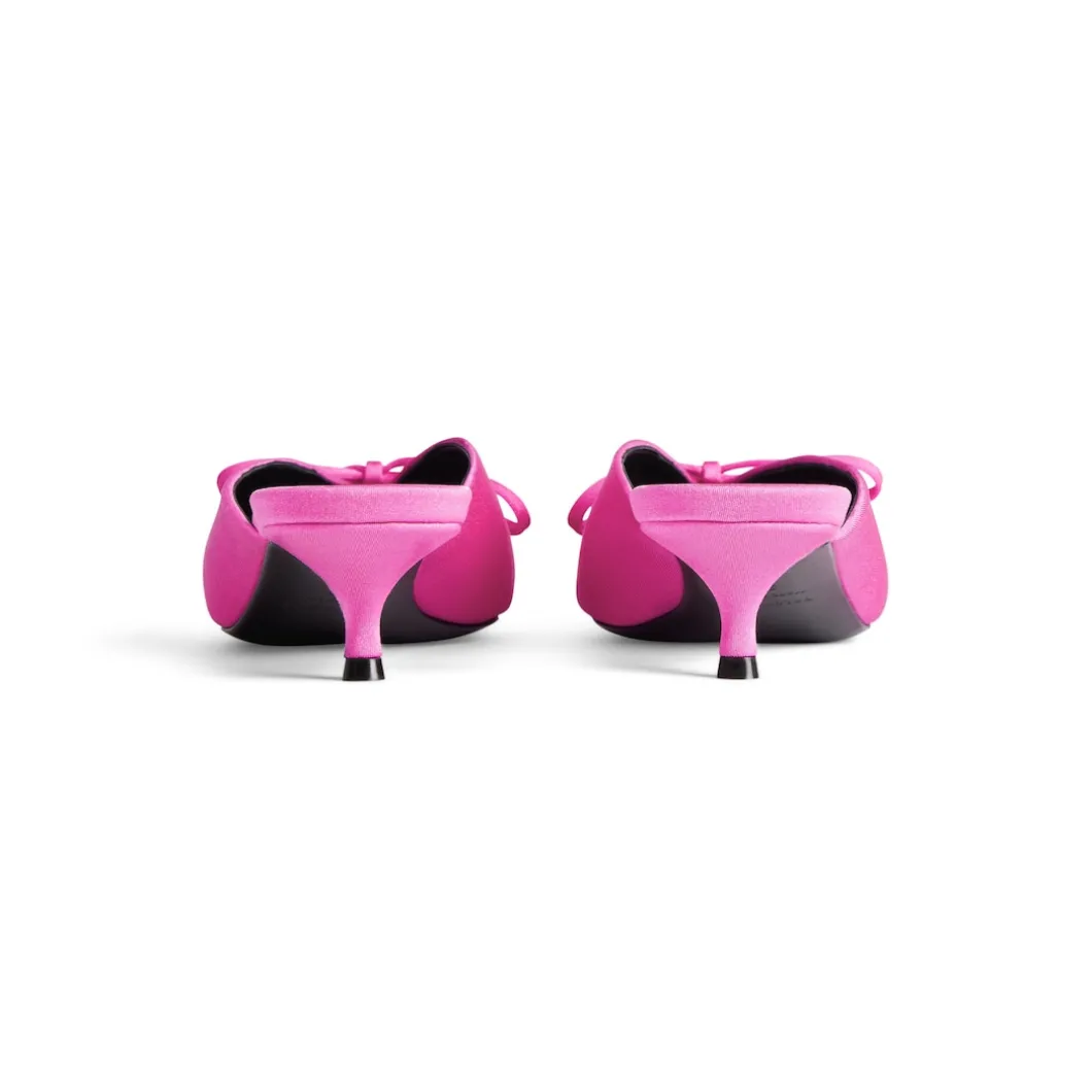 Women's Knife Bow 40mm Mule in Pink