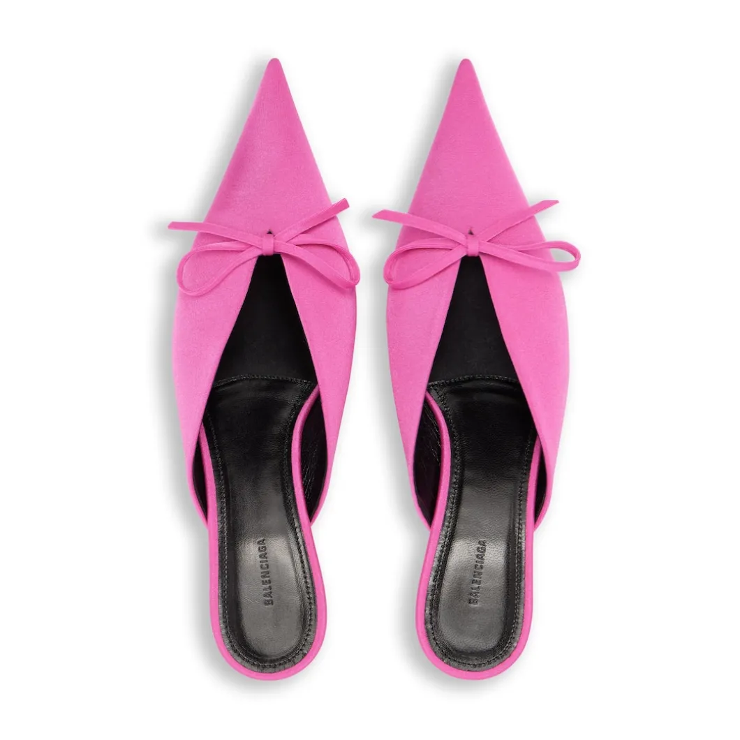Women's Knife Bow 40mm Mule in Pink