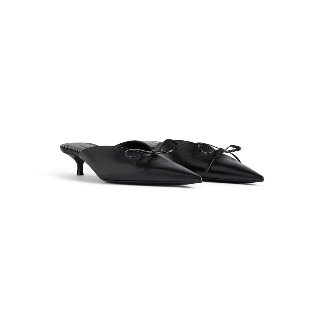 Women's Knife Bow 40mm Mule in Black
