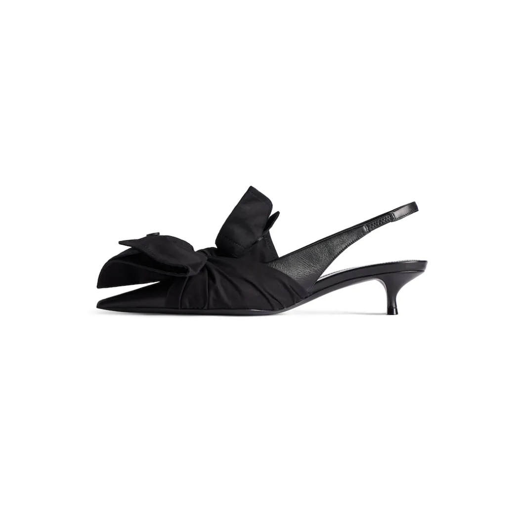 Women's Knife Chemise 40mm Slingback in Black