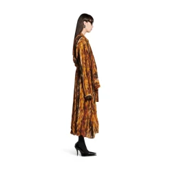 Women's Knotted Dress in Brown